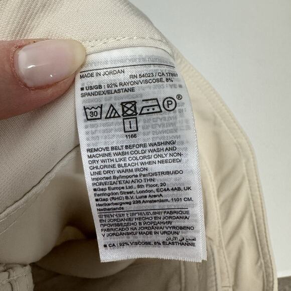 Banana Republic Womens Pants 14 Transition Cream White Refined Utility Old Money - Picture 13 of 14